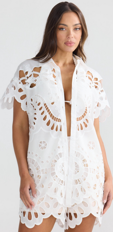 JADA SHIRT - DD1613-WHITE - DERMA - PRE/ORDER SUMMER COLLECTION